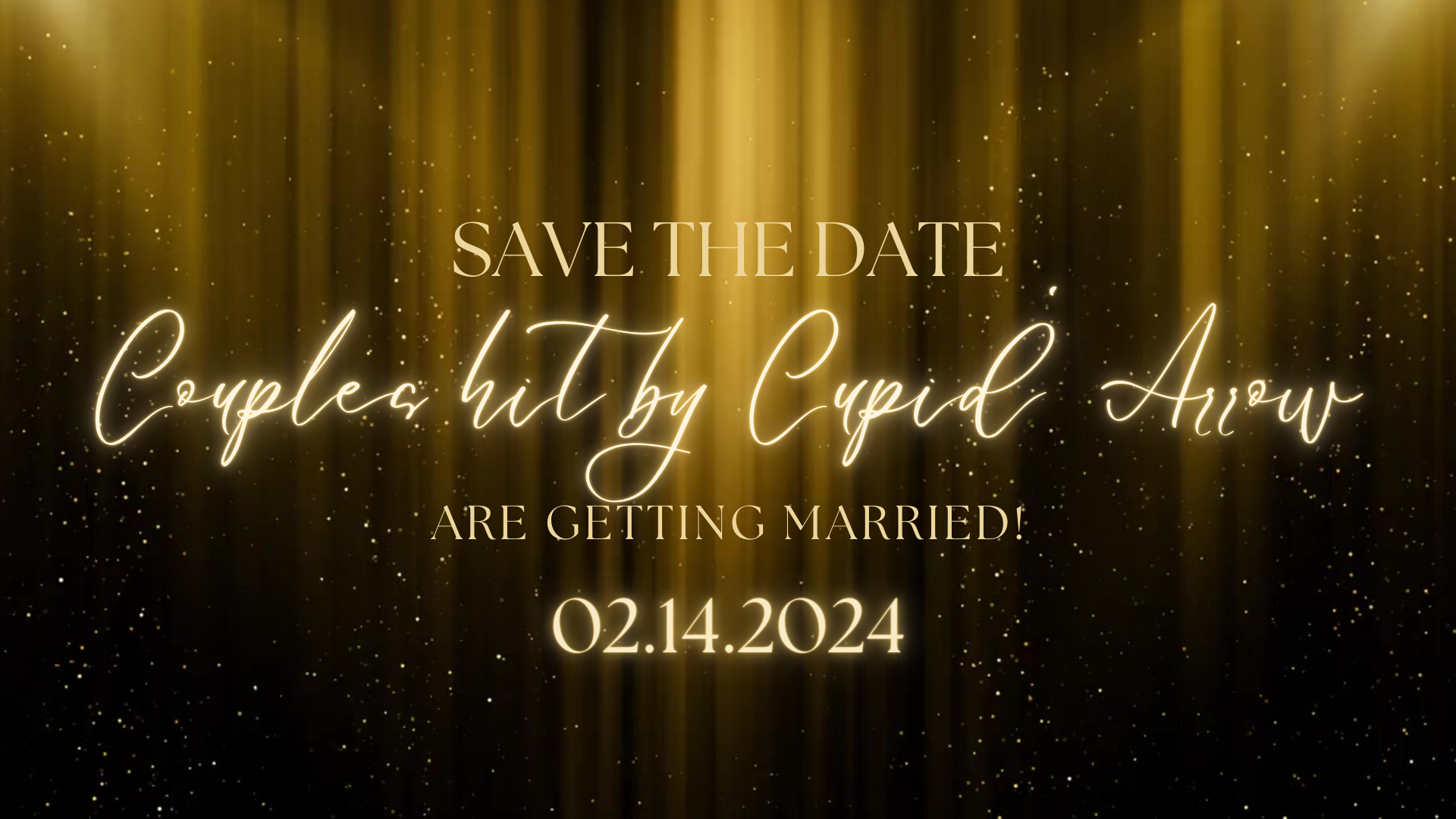 Black Gold Luxury Wedding Invitation Video
